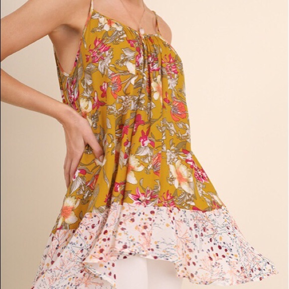New Umgee Floral Tunic S M L - Picture 2 of 3